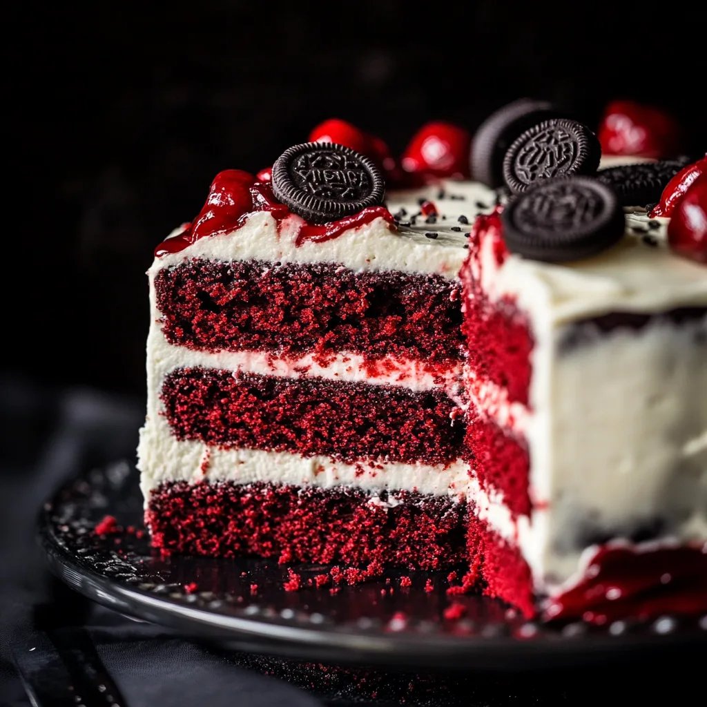 Oreo Red Velvet Cake