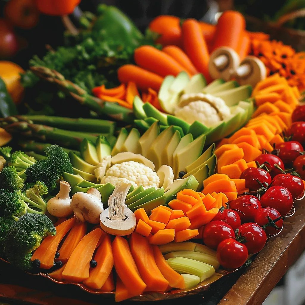 Colorful Turkey Veggie Tray