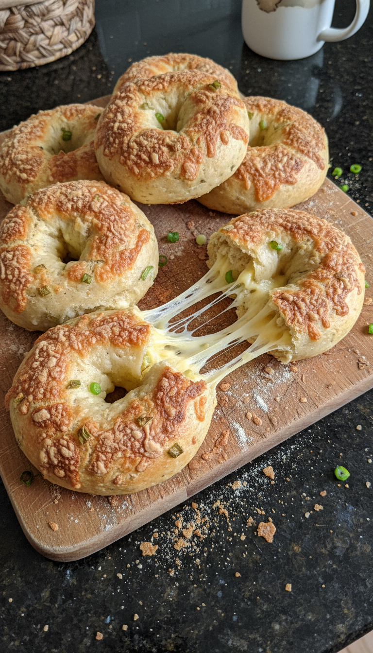 Pepper Jack Cottage Bagels