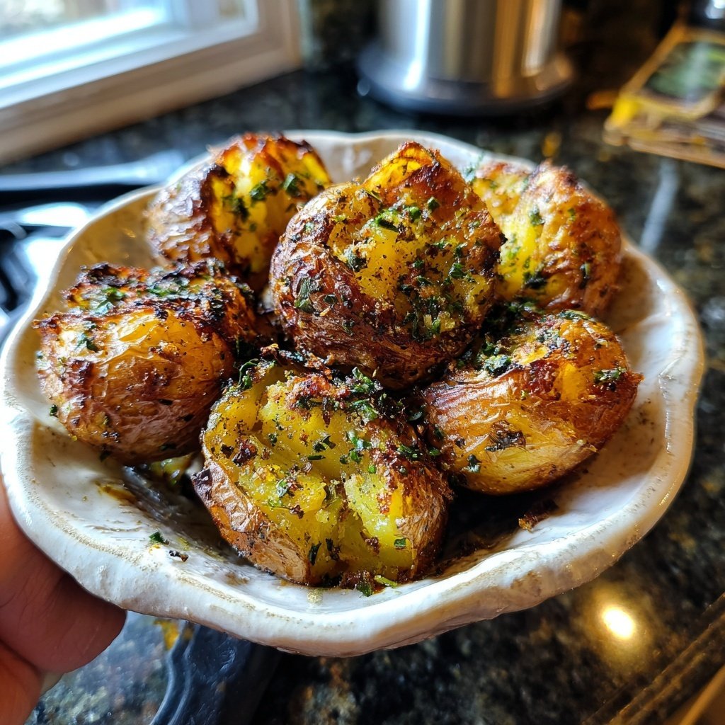 Airfryer Herb Crusted Potatoes