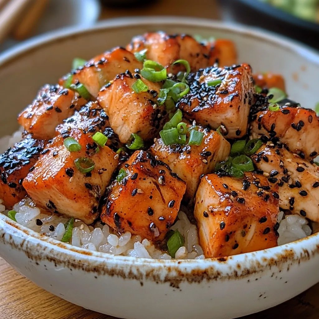 Spicy Fried Salmon Bites Rice Bowl: An Incredible Recipe You Must Try