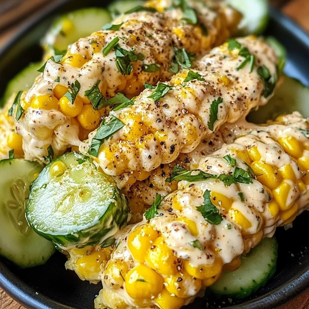 Street Corn Creamy Cucumber Salad: An Incredible 7-Ingredient Recipe