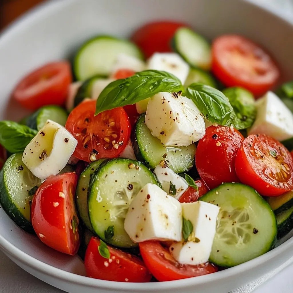 Easy Cucumber Caprese Salad: An Amazing Ultimate Recipe
