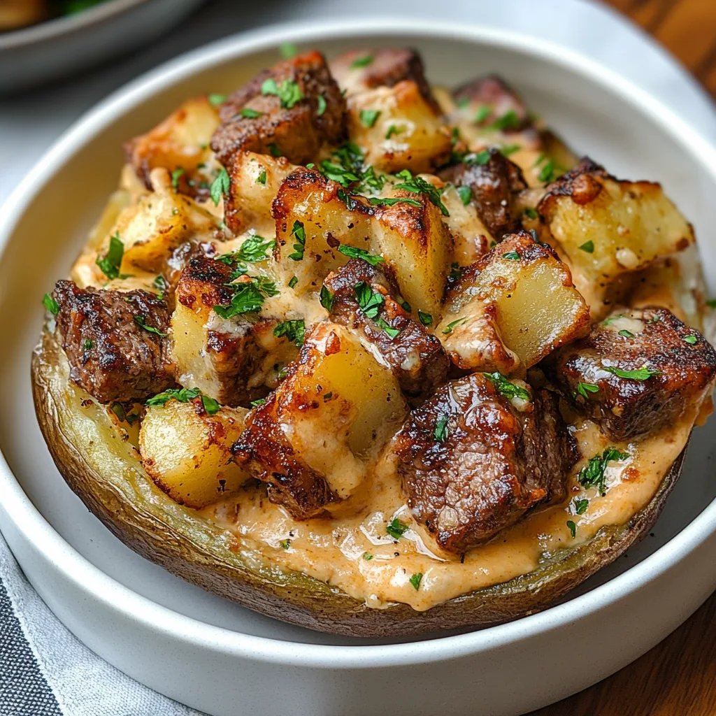 Loaded Baked Potato with Steak Bites: The Incredible Ultimate Recipe