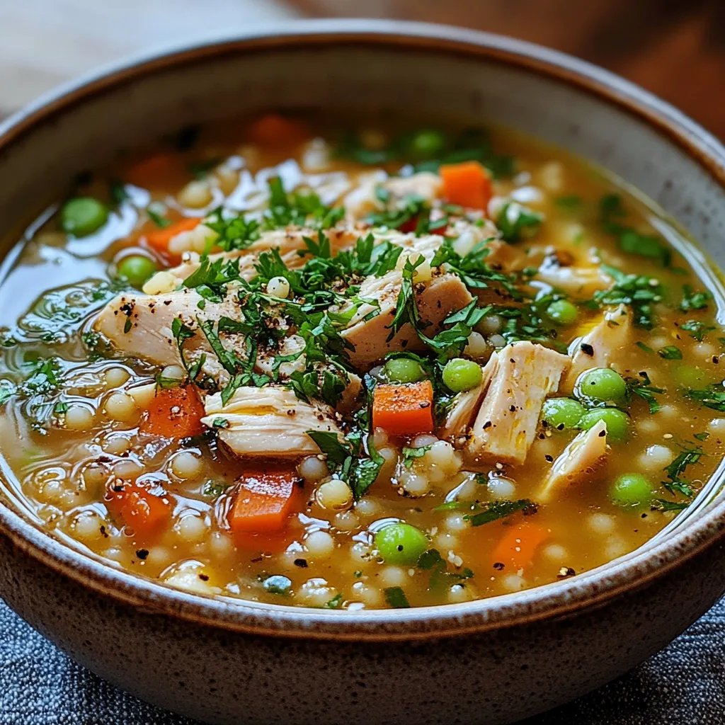 Chicken and Pearl Couscous Soup: An Incredible Ultimate Recipe