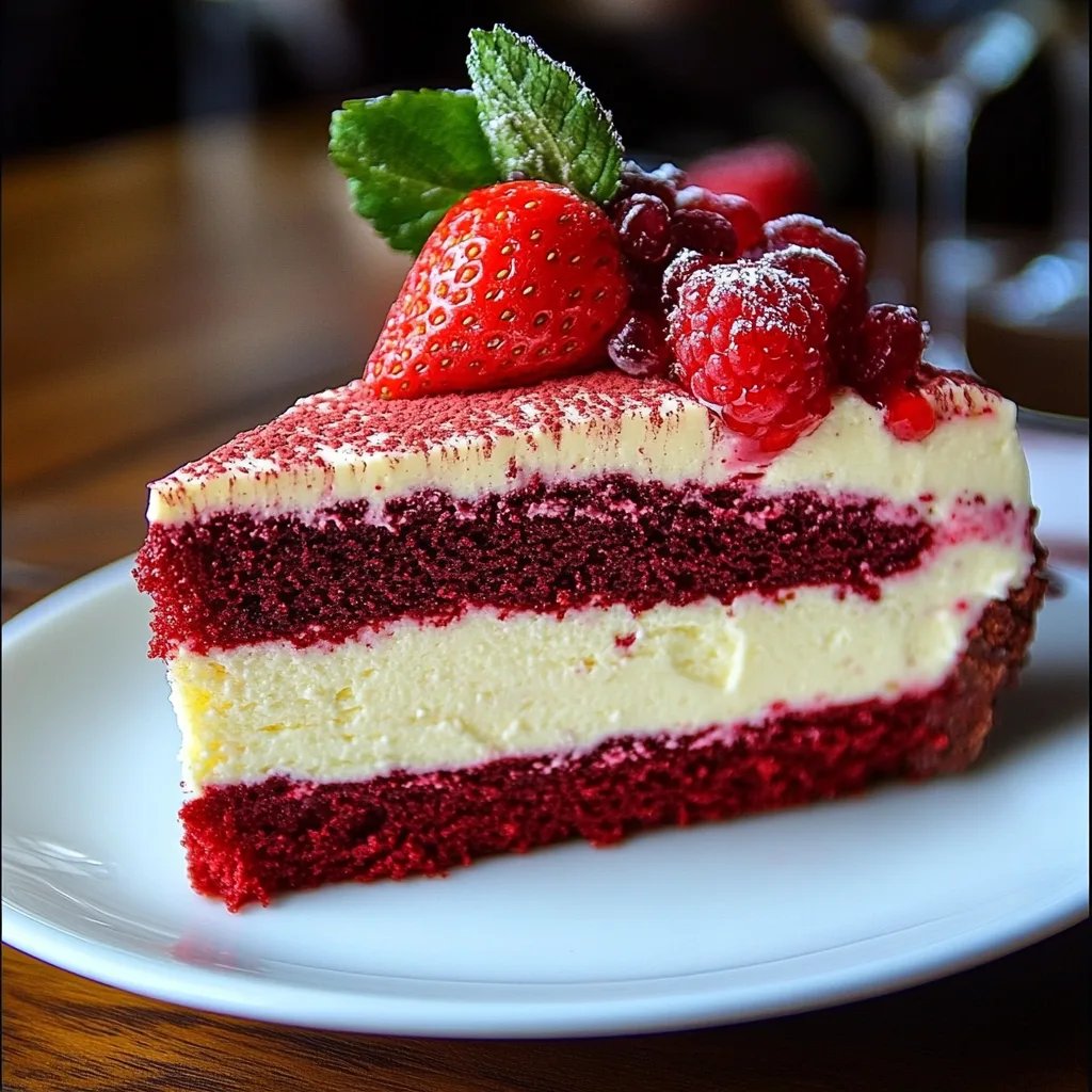 Strawberry Red Velvet Cheesecake