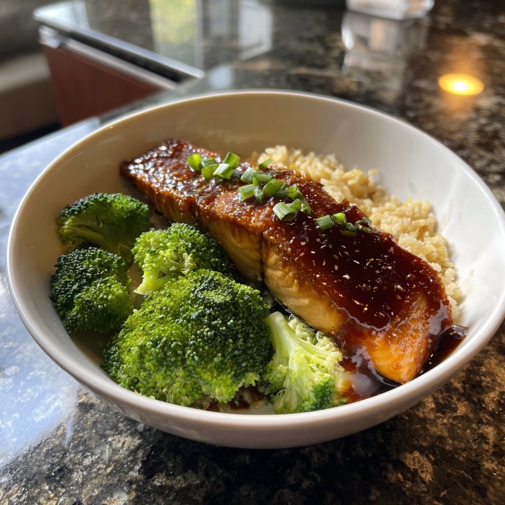 Teriyaki Salmon Rice Bowl