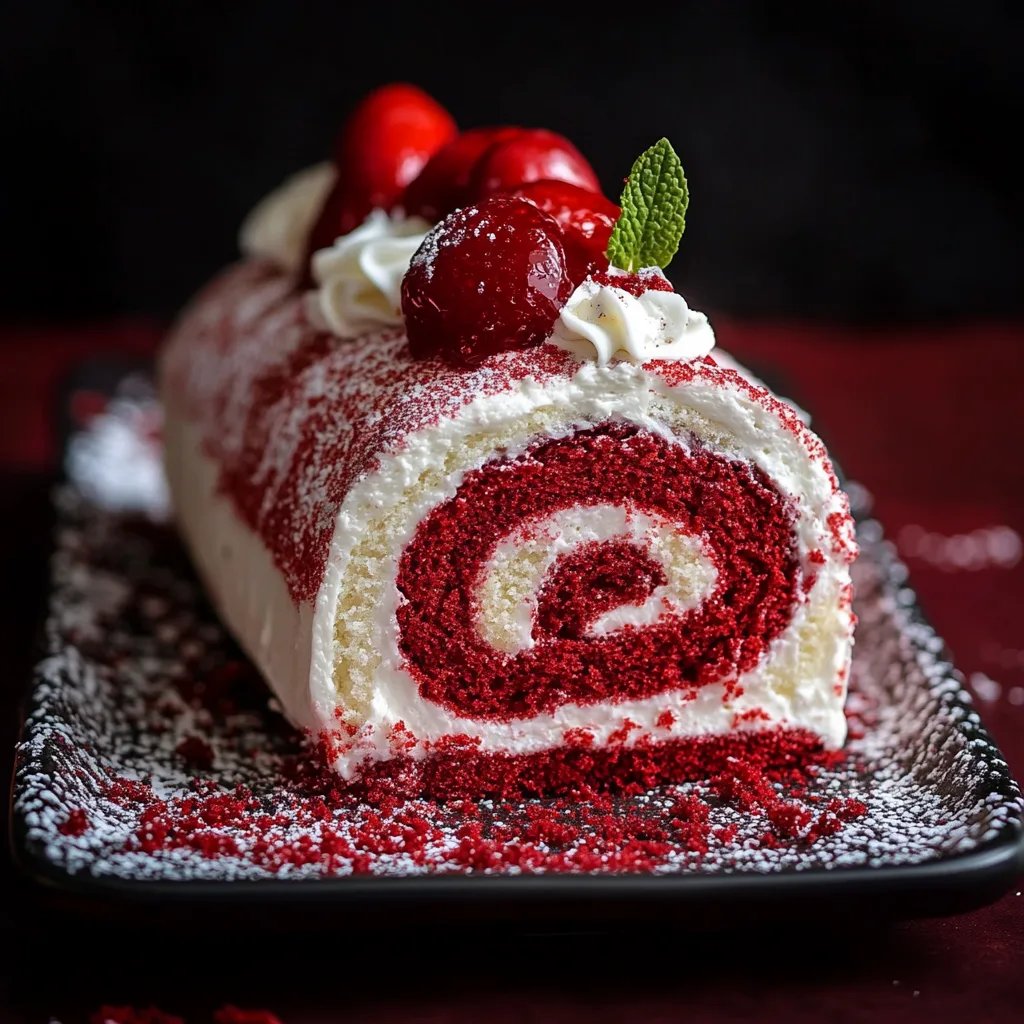 Red Velvet Cake Roll