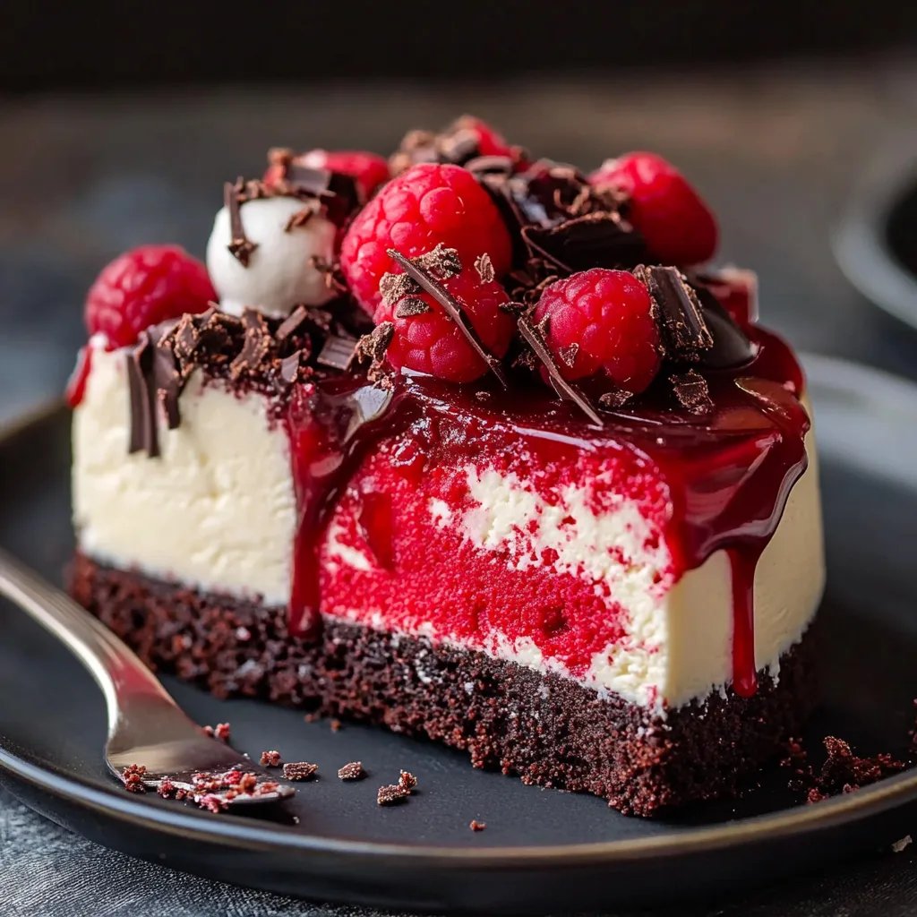 Red Velvet Cookie Dough Cheesecake