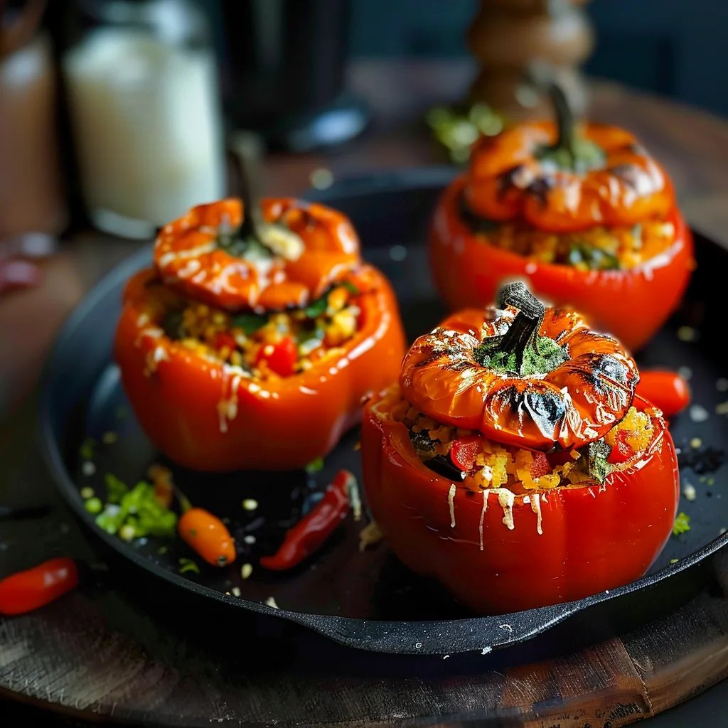 Halloween Stuffed Peppers