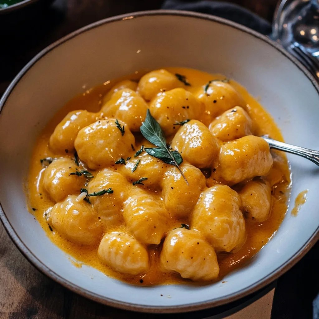 Creamy Pumpkin Gnocchi