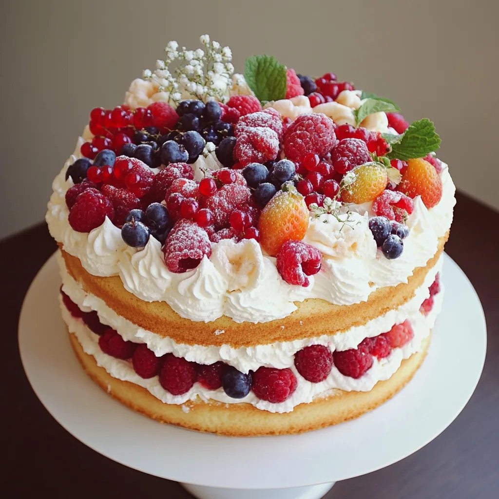 Berries and Cream Cake: An Incredible Ultimate Dessert Recipe