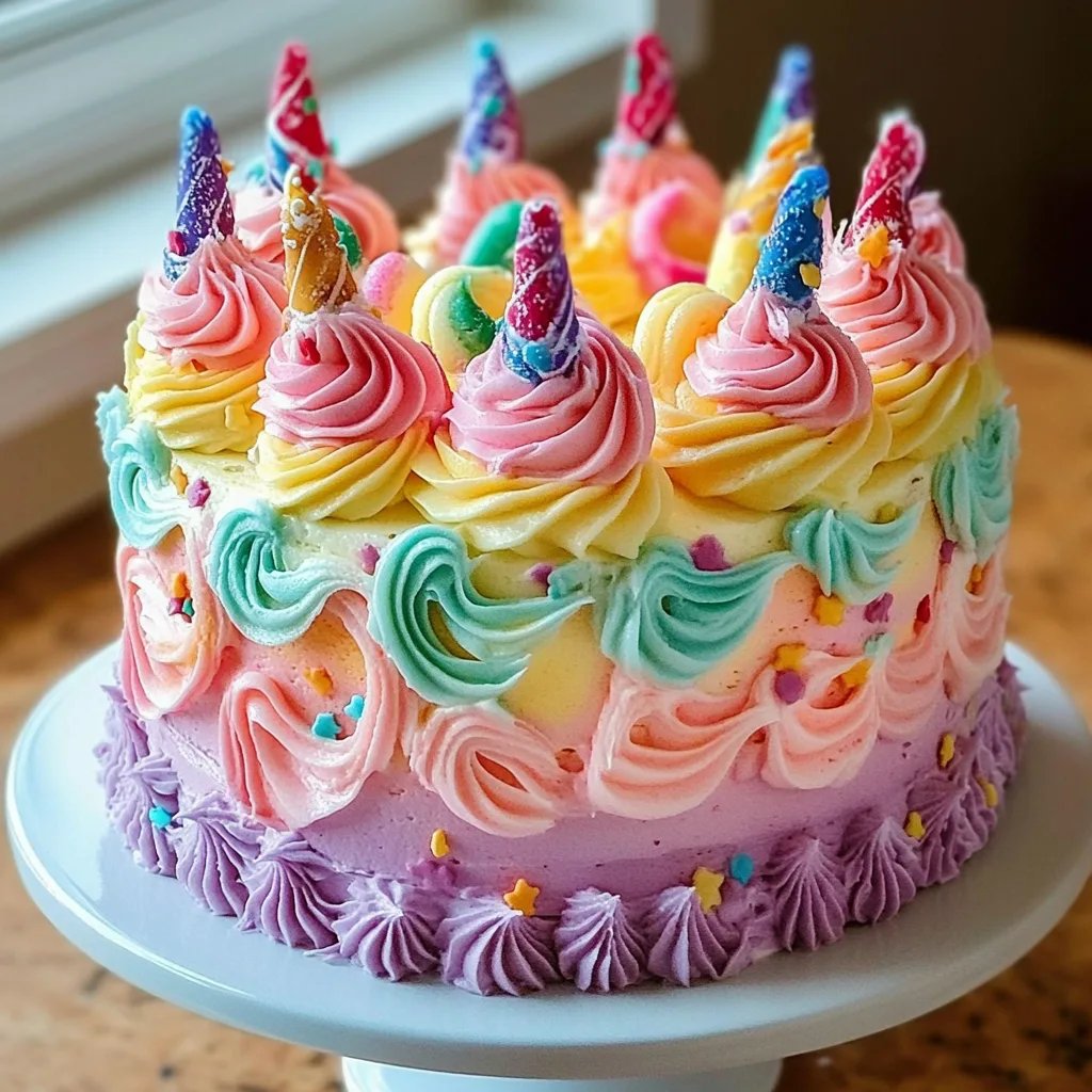 Whimsical Rainbow Birthday Cake: An Incredible 7-Layer Dessert