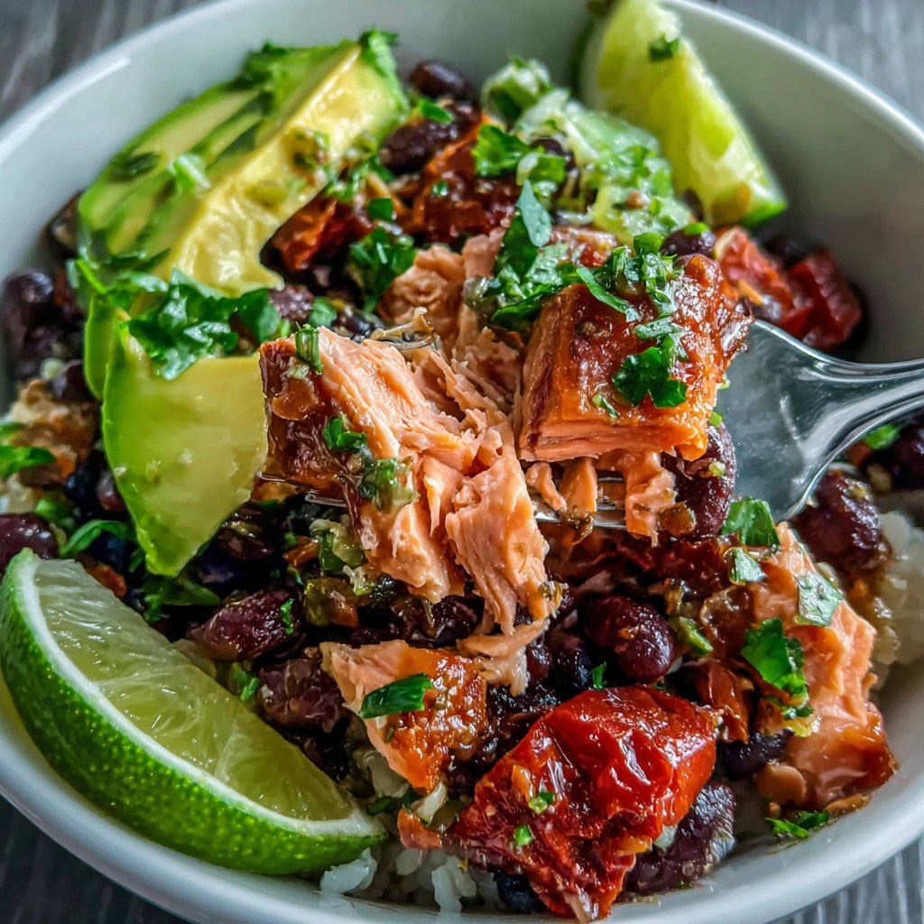 Salmon Black Bean Bowl