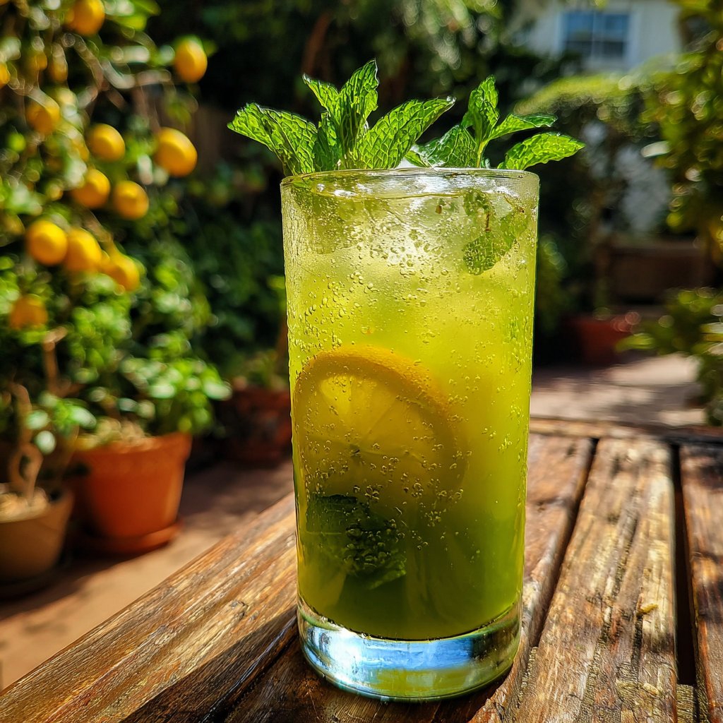 Lemon Honey Iced Green Tea