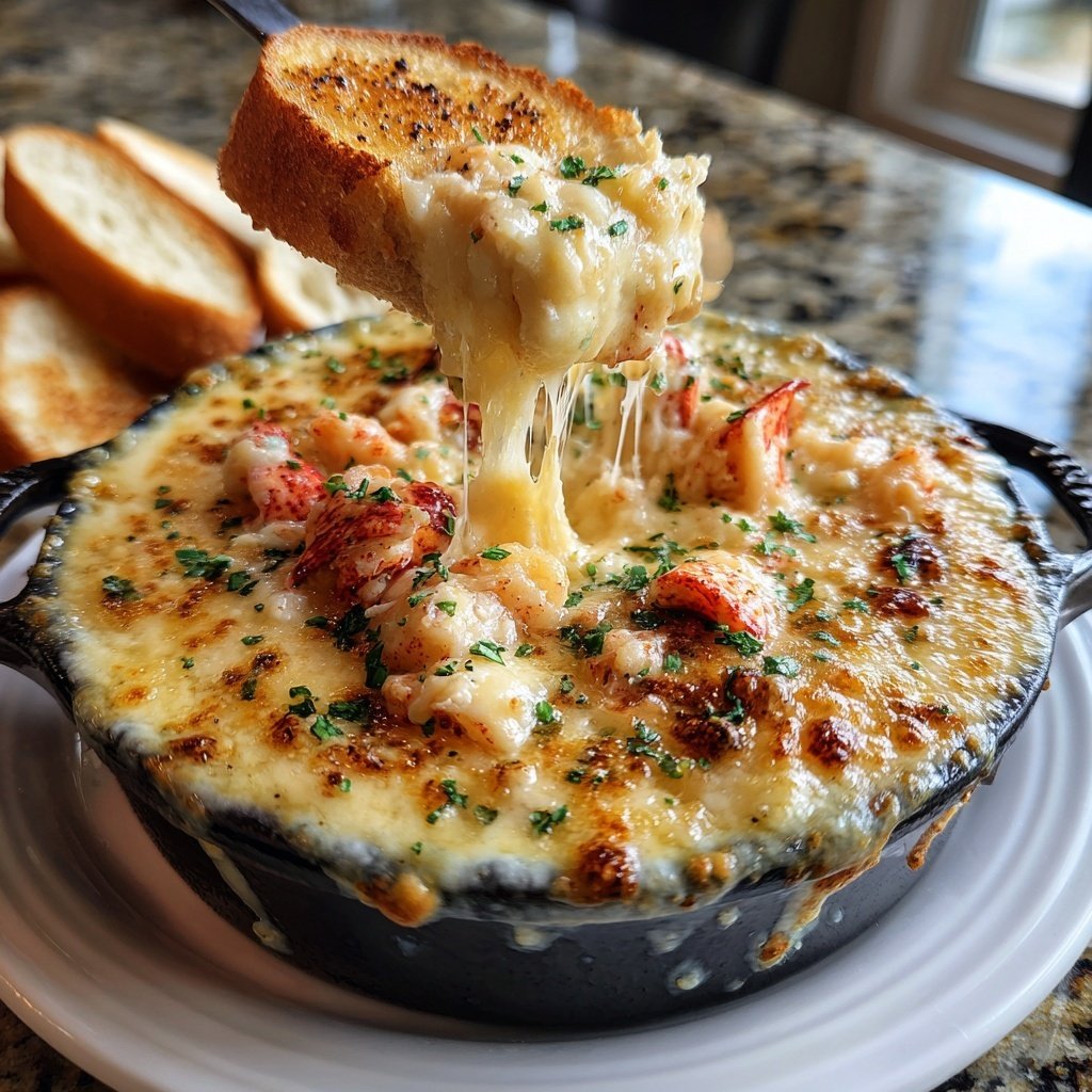 Lobster and White Cheddar Fondue