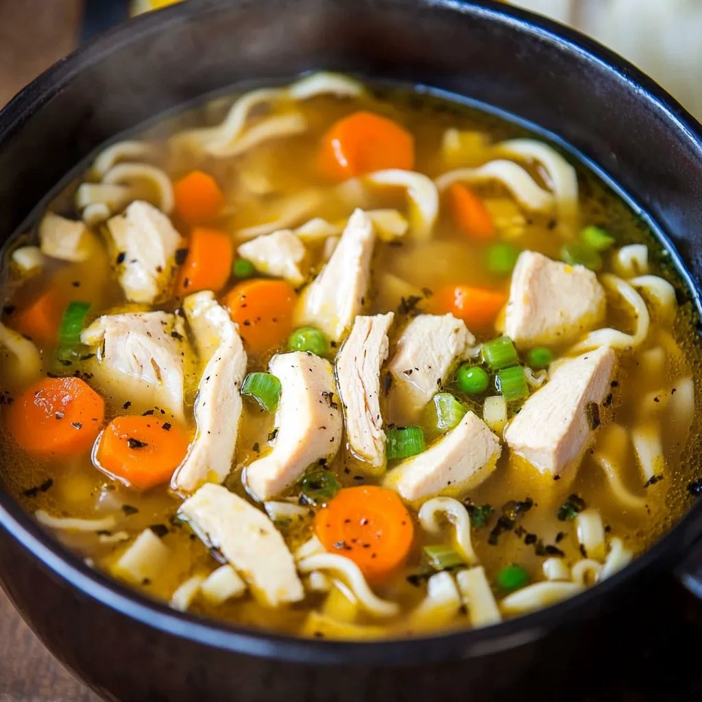 Chicken Noodle Soup w/ Egg Noodles