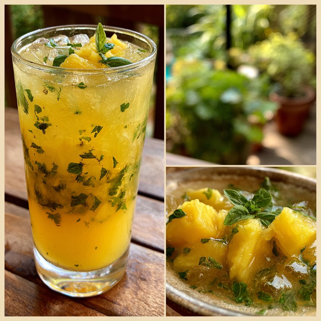 Pineapple Basil Refresher