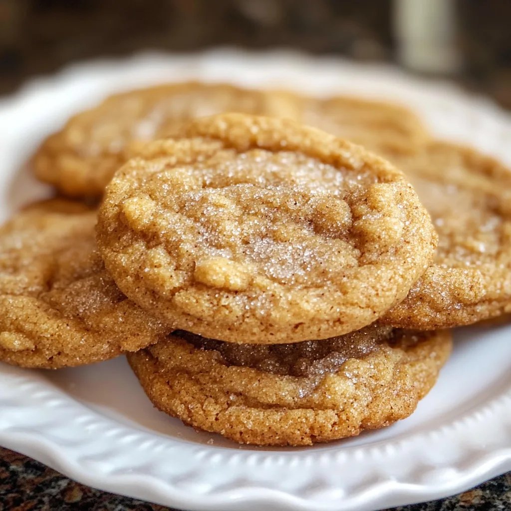 Chewy Pumpkin Snickerdoodle Cookies