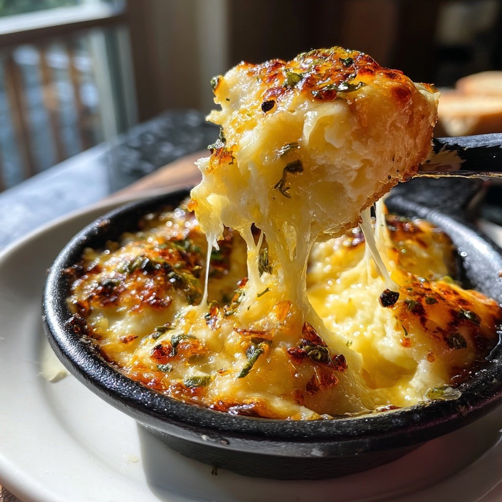 Cheddar Jalapeño Fondue Creation