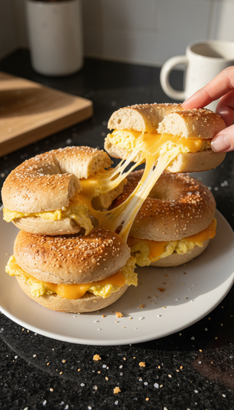 Savory Egg & Cheese Bagels