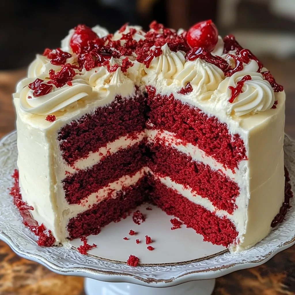 Red Velvet Cake with Extra Icing!