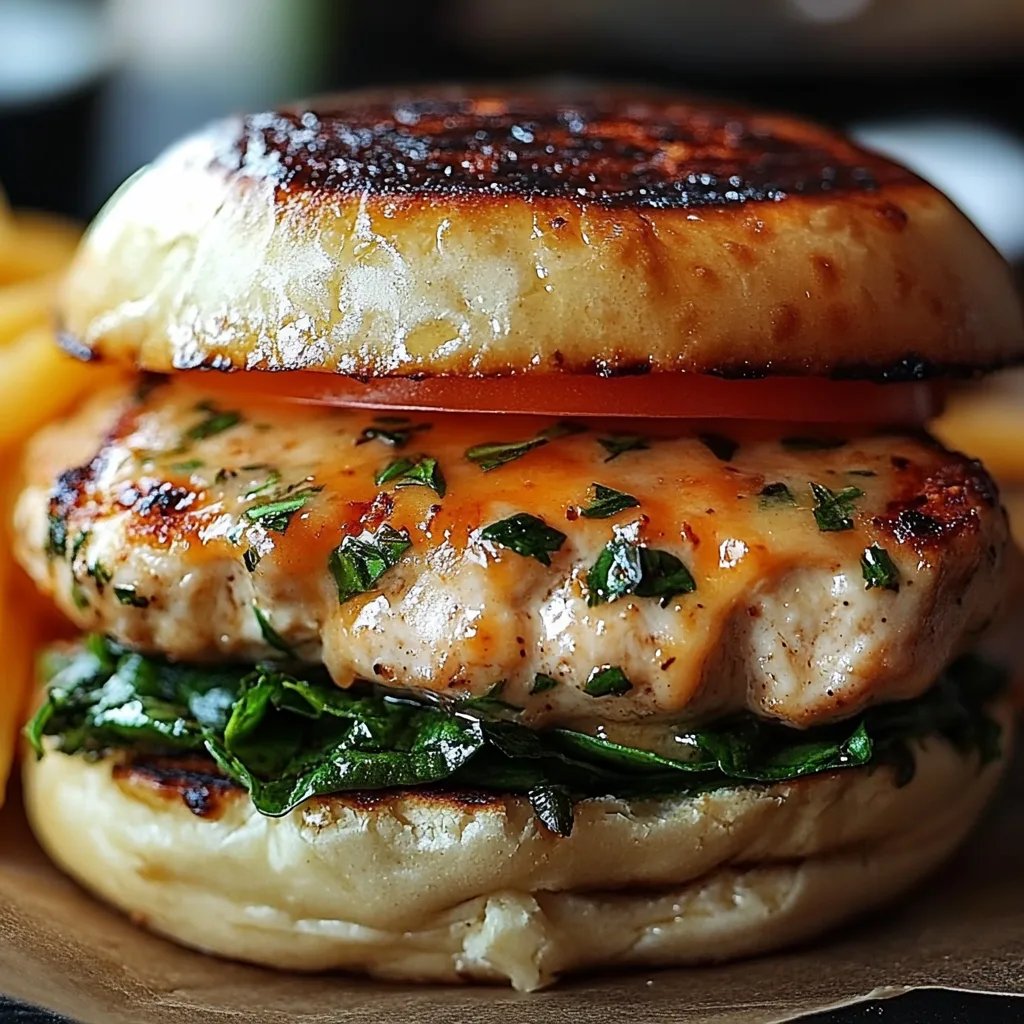 White Cheddar & Spinach Chicken Burgers: The Incredible Ultimate Recipe
