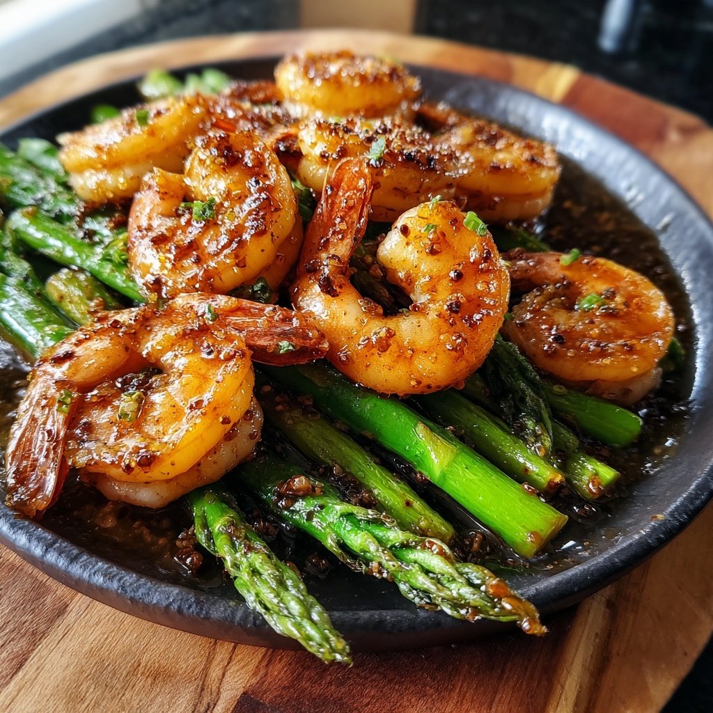 Honey-Glazed Shrimp and Asparagus
