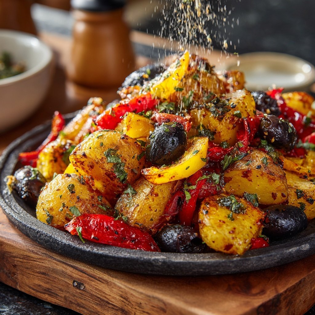 Airfryer Mediterranean Potato Medley