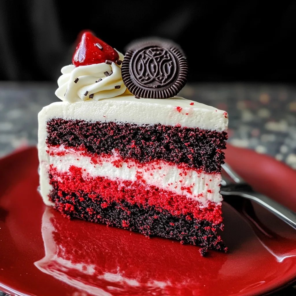 Oreo Red Velvet Cake