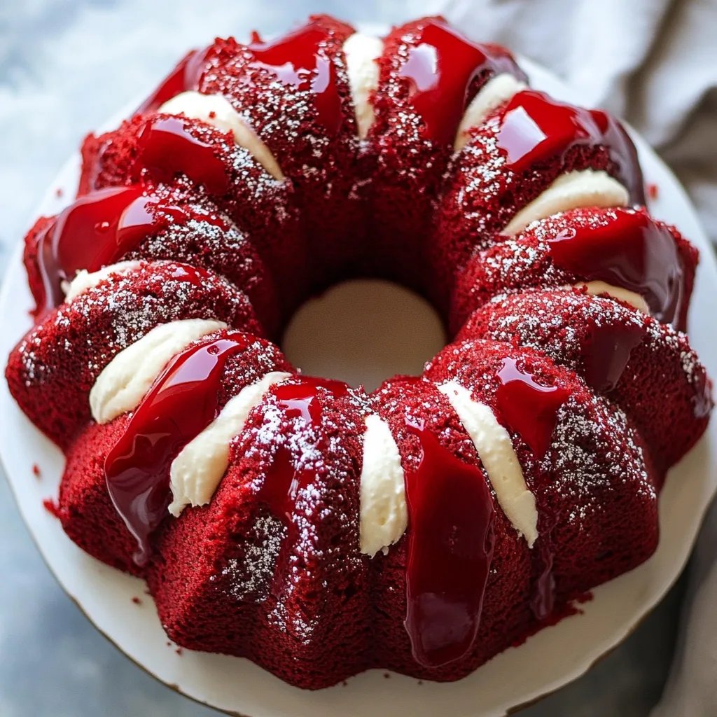 Red Velvet Cream Cheese Bundt Cake