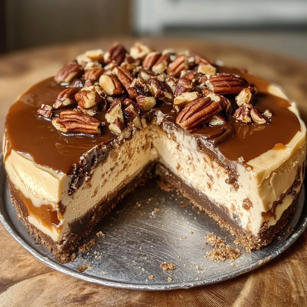 Decadent Pecan Caramel Cheesecake