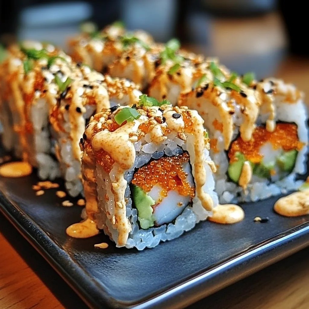 Spicy Volcano Roll Recipe