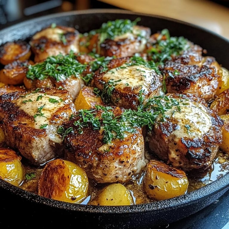 One-Pan Creamy Ranch Pork Chops & Potatoes: An Amazing Ultimate Recipe
