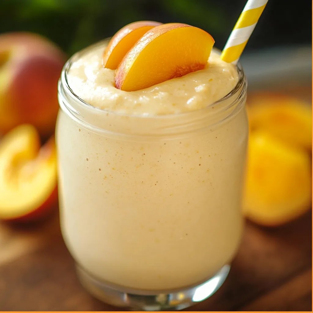 Creamy Peach Protein Smoothie: An Incredible Ultimate Recipe for 1