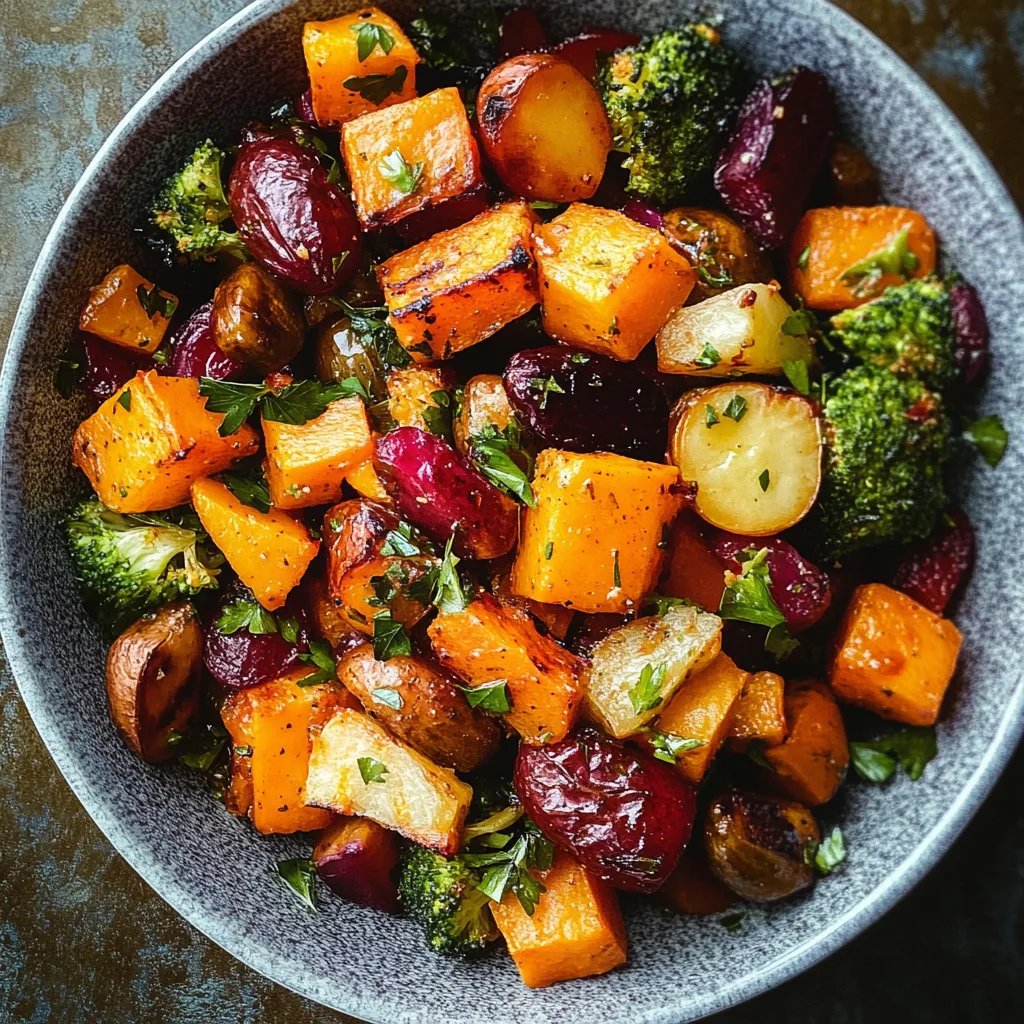 Winter Vegetable Salad w/ Roasted Butternut Squash