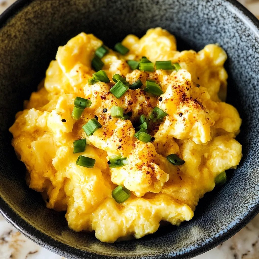 Miso Eggs Silky Japanese Style Scrambled Eggs
