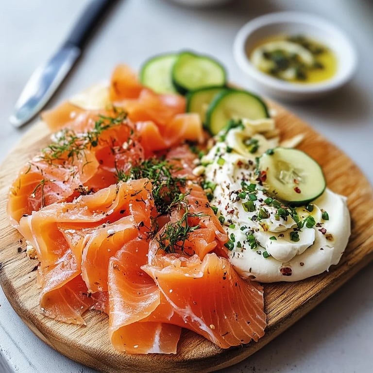Smoked Salmon & Cream Cheese Board