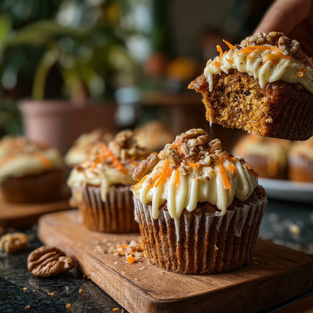 Carrot Cake Cupcakes with Cream Cheese