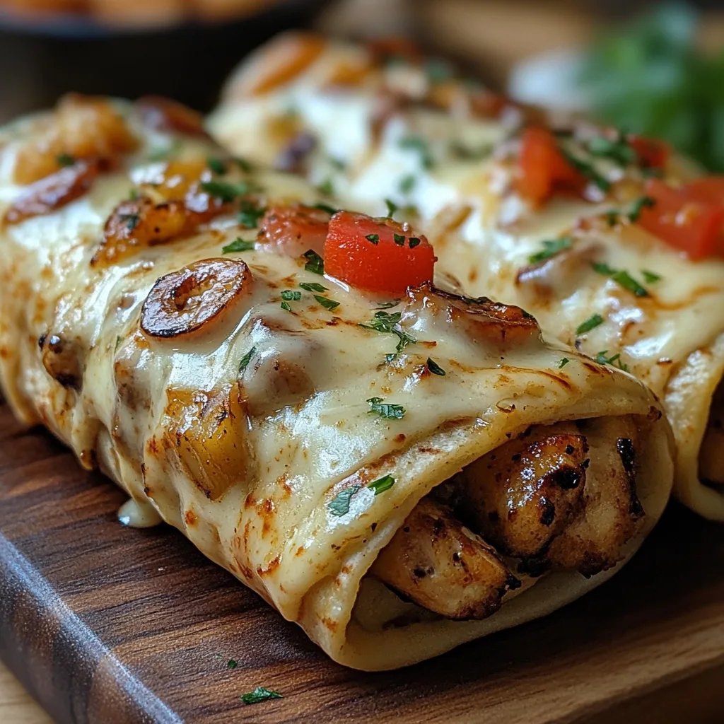 Cozy Cheesy Garlic Chicken Wraps: A Receita Incrível e Definitiva