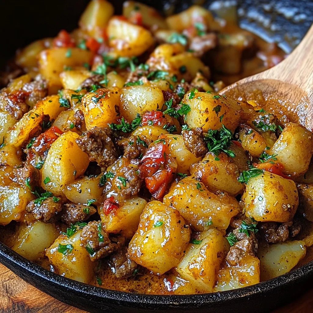 Cheesy One Pot Beef & Potatoes: An Amazing Ultimate Recipe