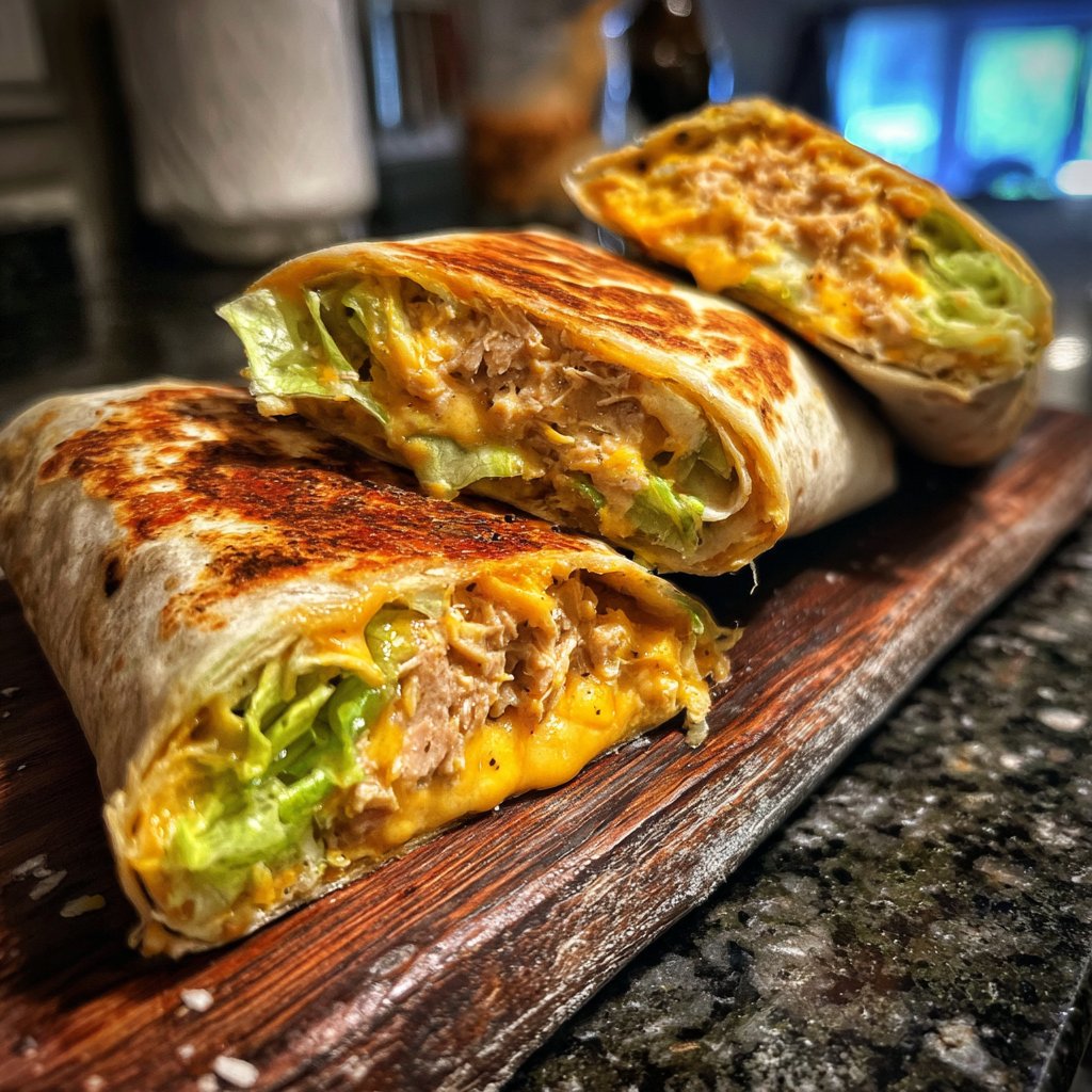 Tuna Melt Breakfast Wrap