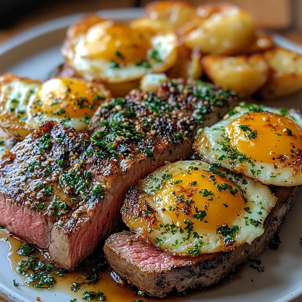 Breakfast Steak & Eggs: The Incredible Ultimate Recipe for 5
