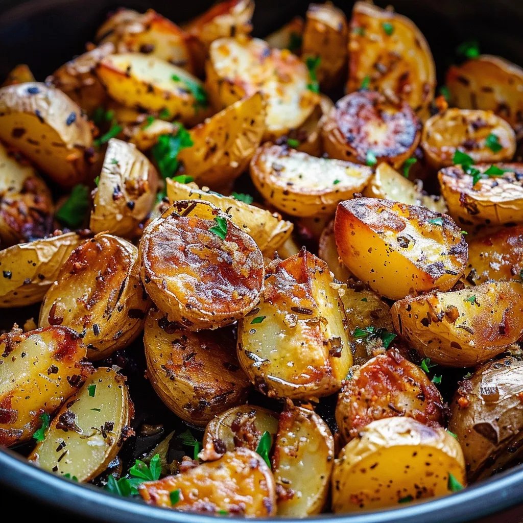Crockpot Parmesan Roasted Potatoes