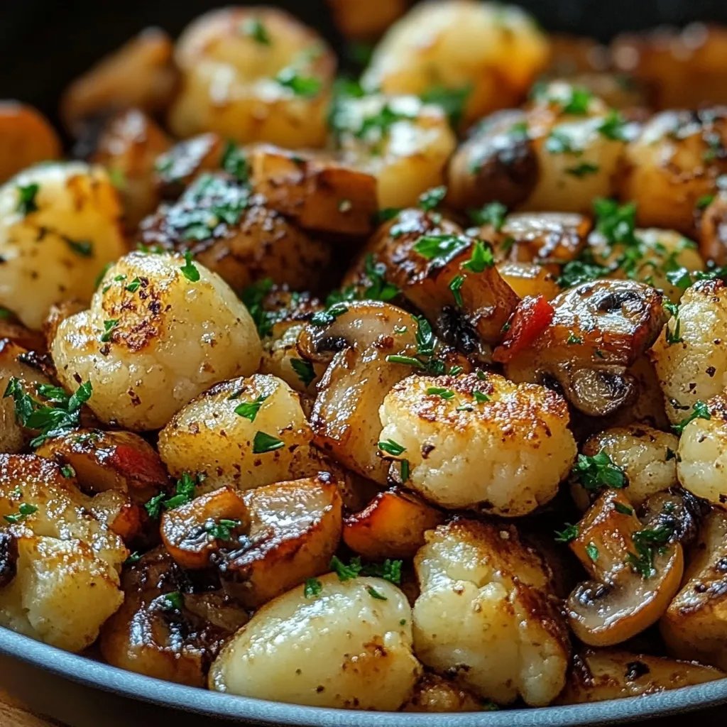 Garlic Cauliflower Mushroom Skillet: An Incredible 7-Ingredient Recipe