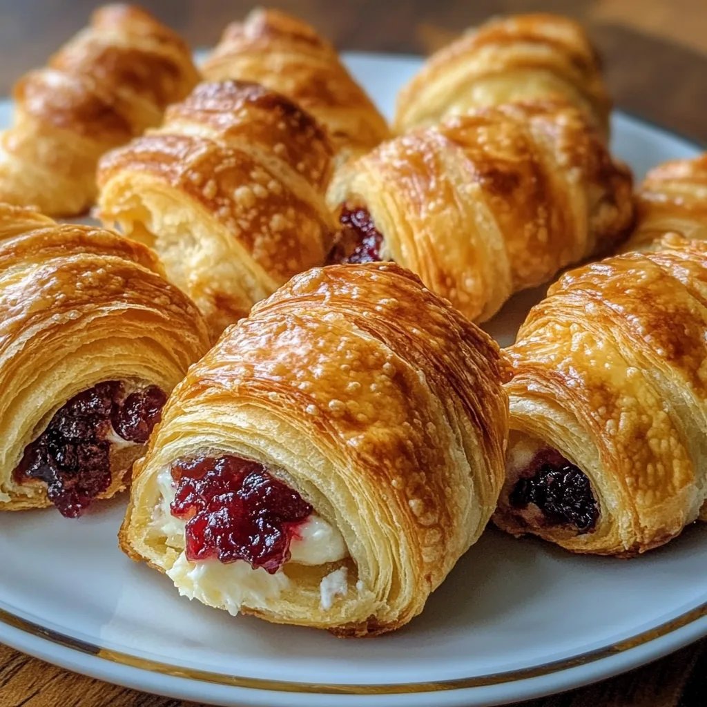 Cranberry Cream Cheese Crescent Bites