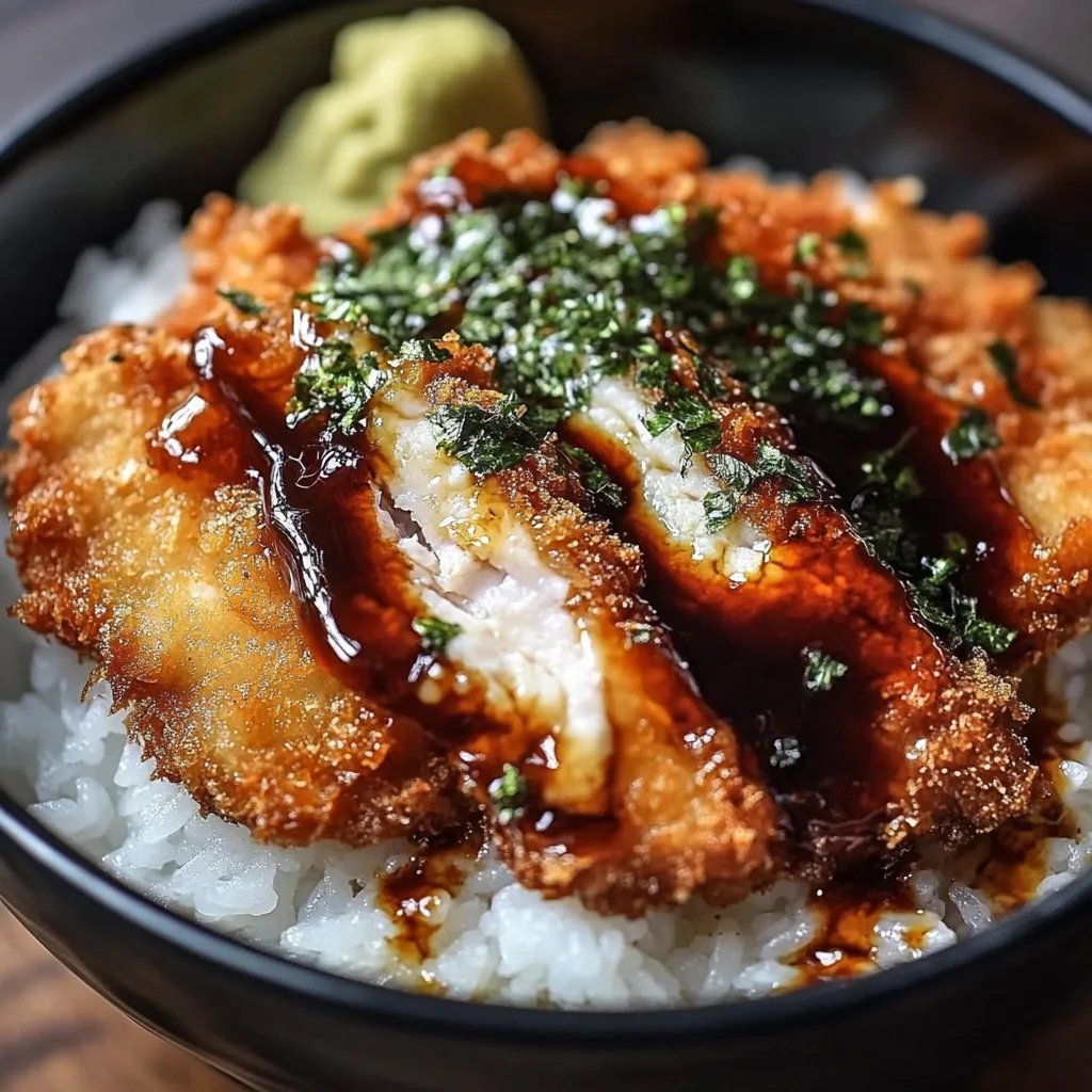 Crispy Japanese Katsu Bowls w/ Tonkatsu Sauce