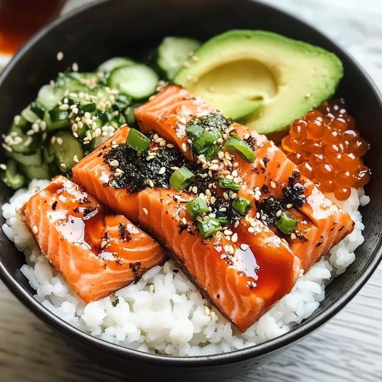 Baked Salmon Sushi Bowl