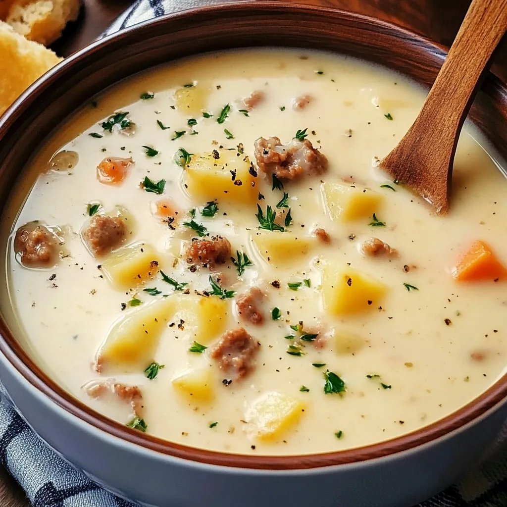 Creamy Sausage & Potato Soup