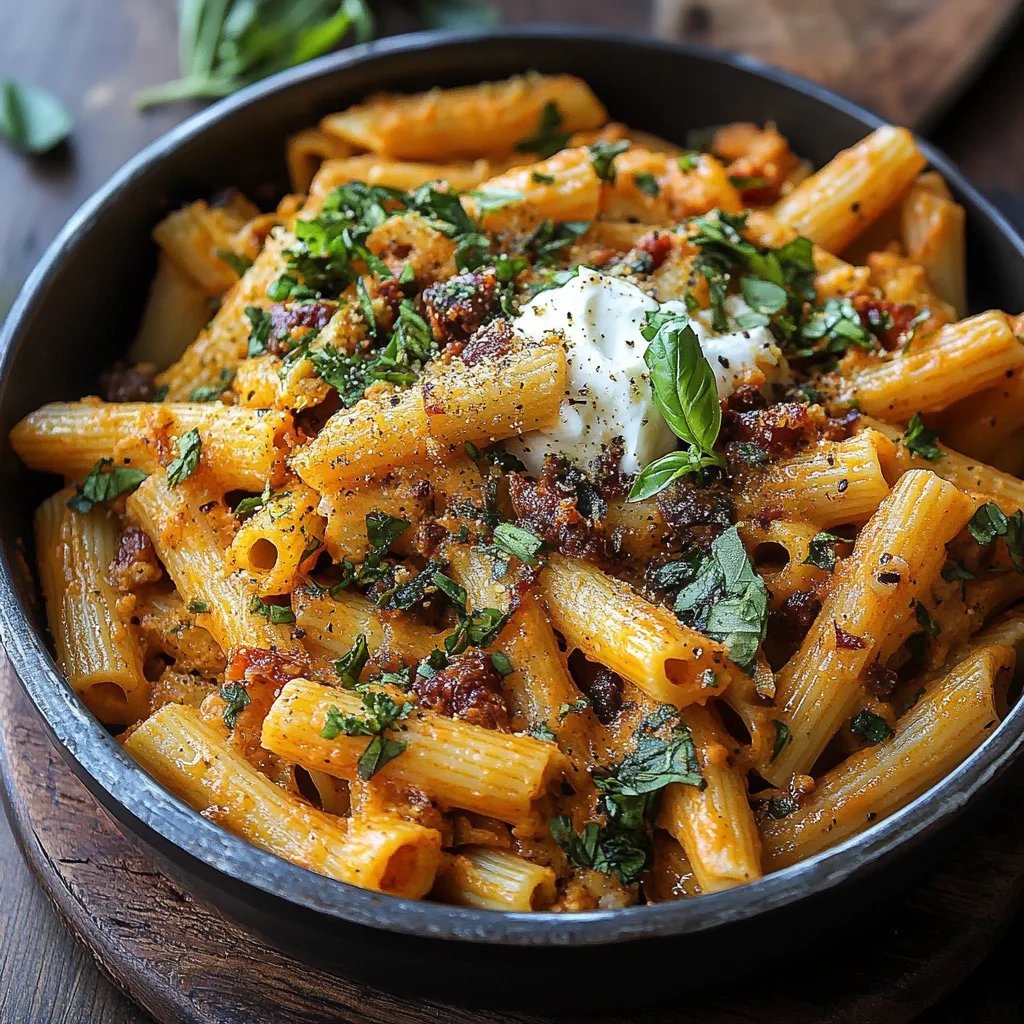 One Pot Sun-Dried Tomato Pasta w/ Whipped Ricotta: An Amazing Ultimate Recipe